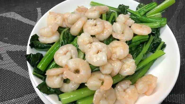 332. Braised Green Vegetable with Shrimp 蝦仁菜芯